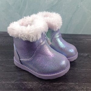 Cat & Jack Girls Fleece Ankle Boots